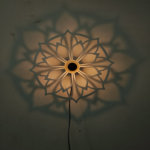 3D Shadow Floral Night Lamp