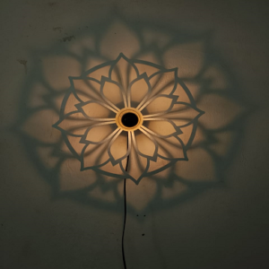 3D Shadow Floral Night Lamp