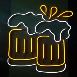 Cheers Beer Mug Vibe Neon LED Wall Lamp